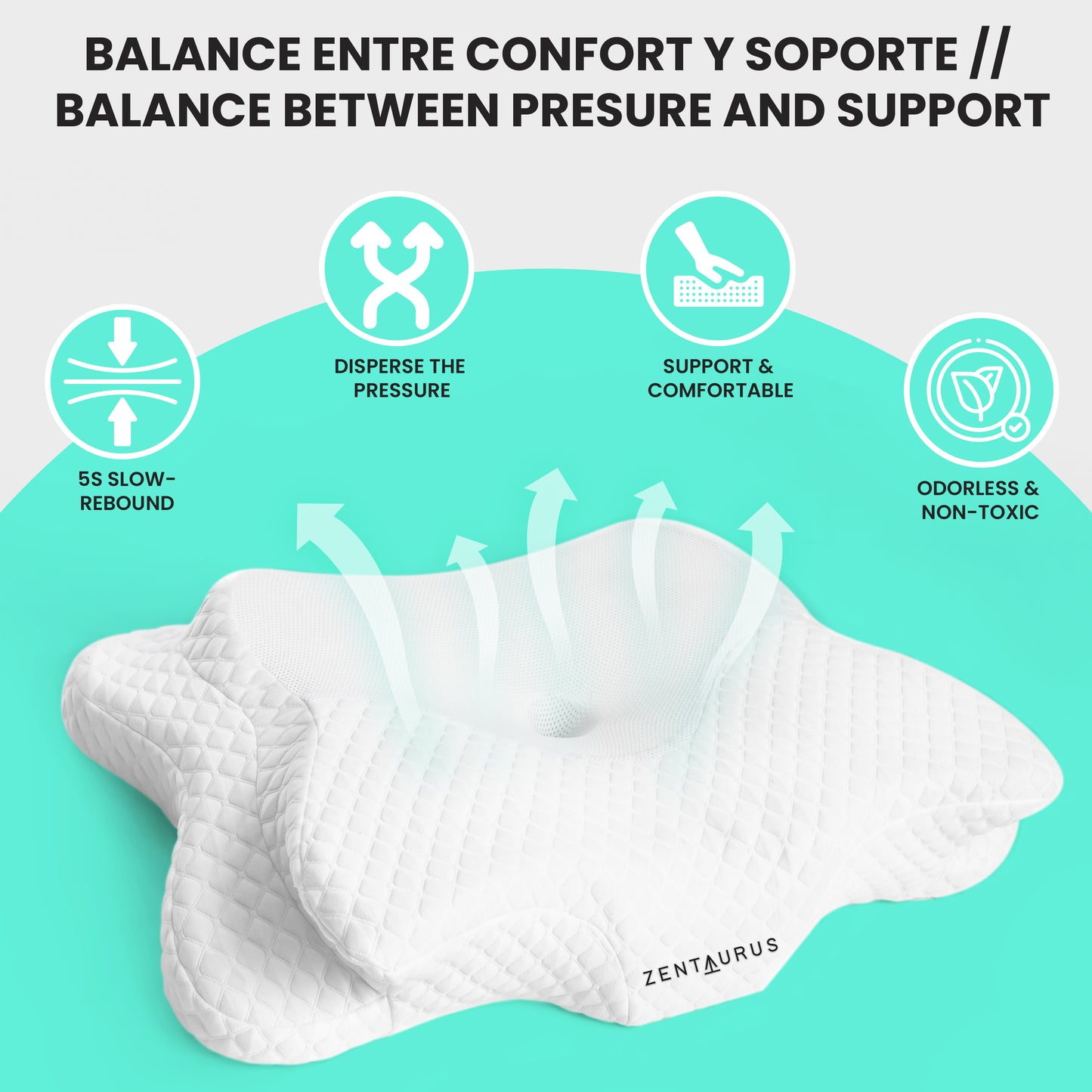 ORTHOPEDIC CERVICAL PILLOW 60x40x12