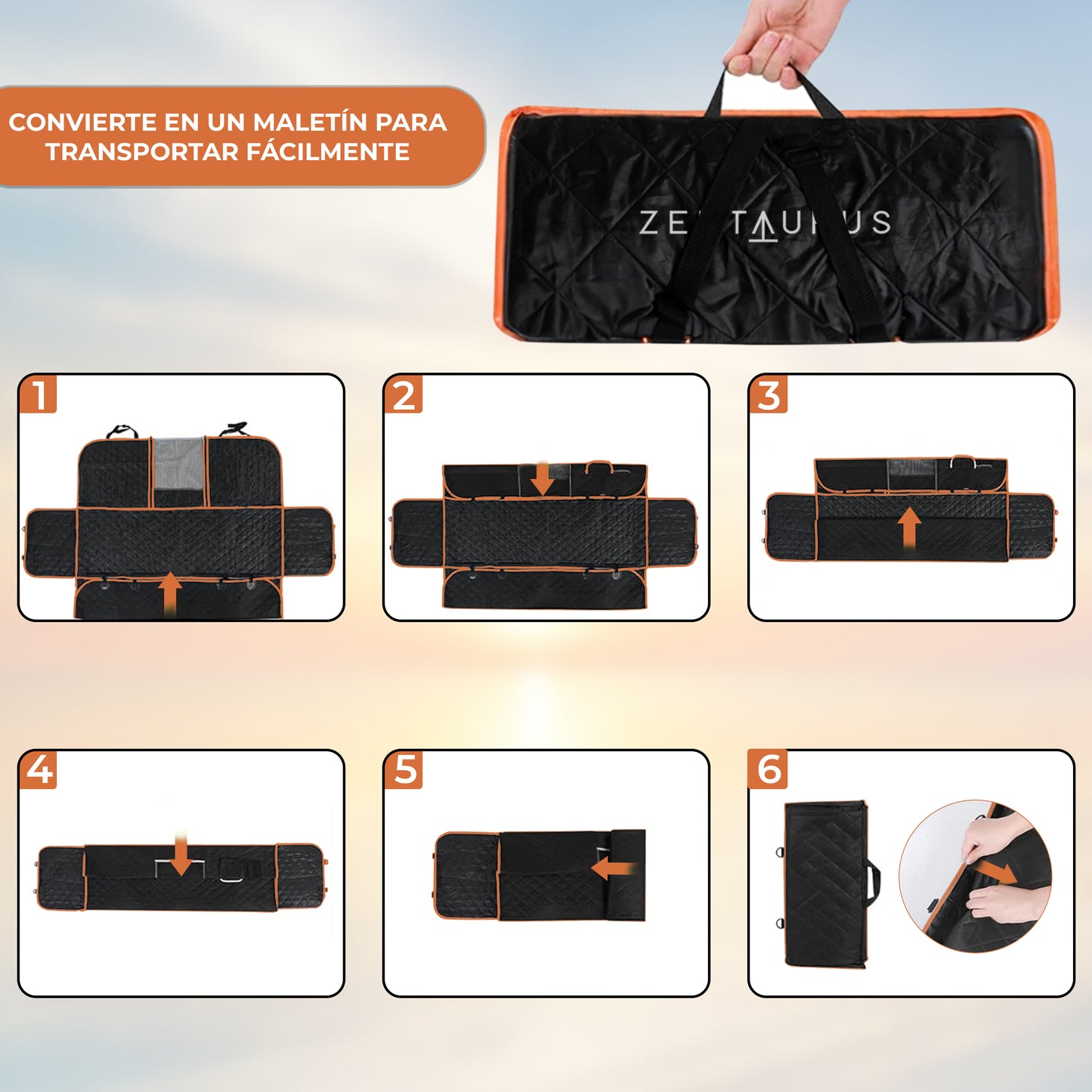 Funda Coche Perro Plegable