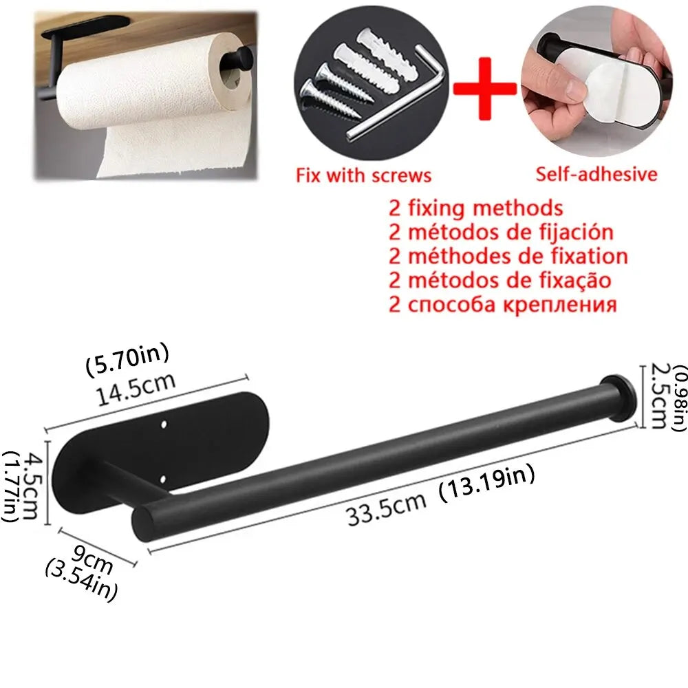 ADHESIVE KITCHEN PAPER ROLL HANGER