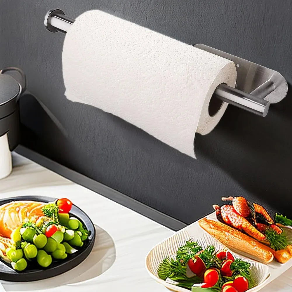 ADHESIVE KITCHEN PAPER ROLL HANGER