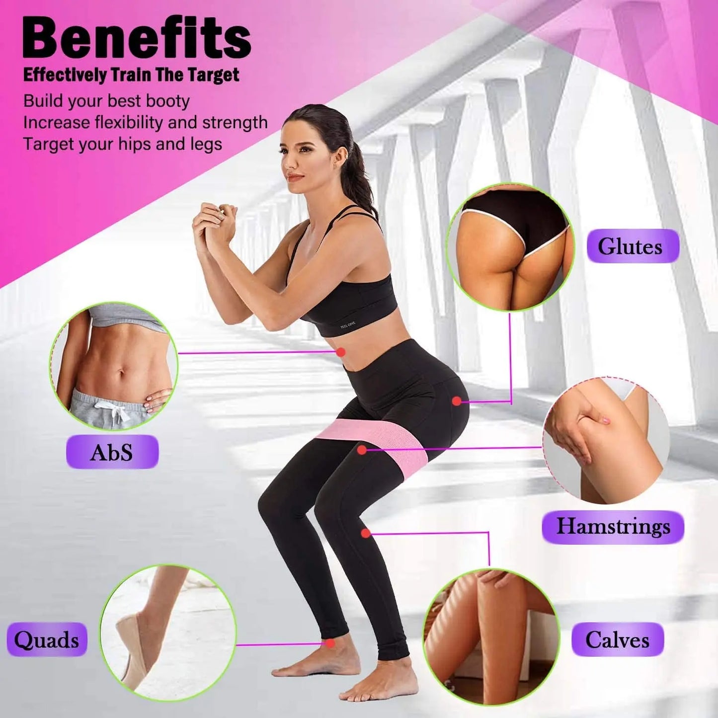 ELASTIC RUBBER RESISTANCE BANDS