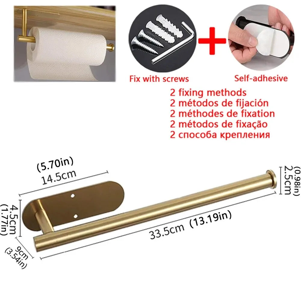 ADHESIVE KITCHEN PAPER ROLL HANGER