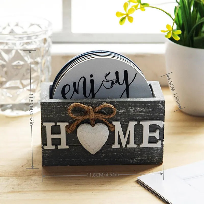 POSAVASOS CON CAJA HOME