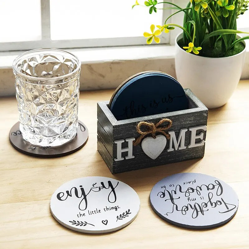POSAVASOS CON CAJA HOME