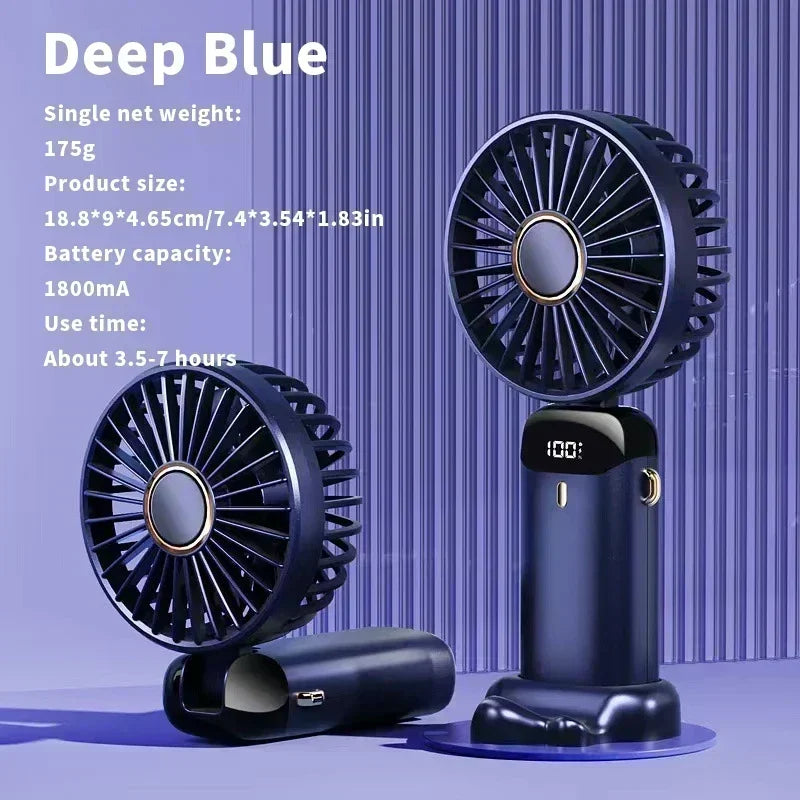 MINI VENTILADOR DE MANO RECARGABLE CON DIFUSOR DE AROMA