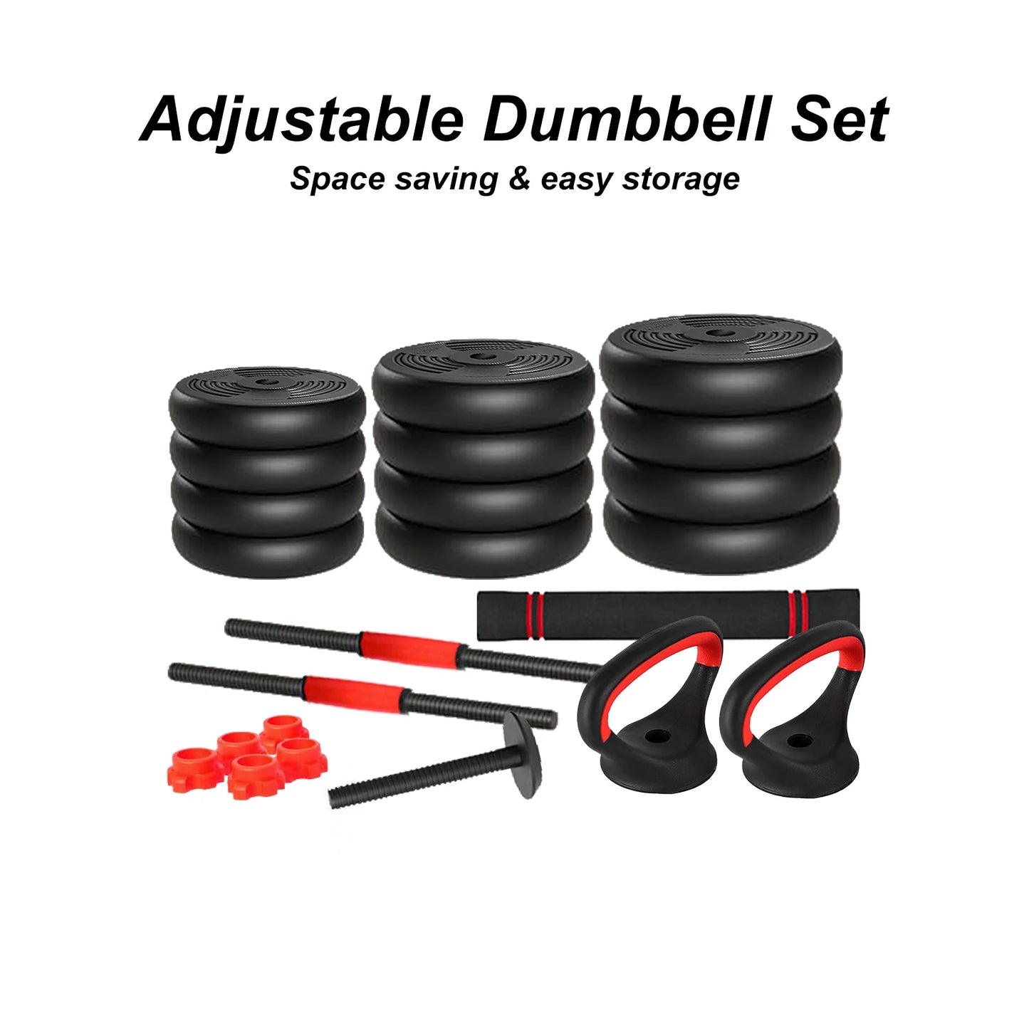 ADJUSTABLE DUMBBEL SET 44LBS
