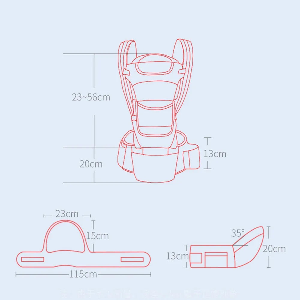 MOCHILA PORTABEBES ERGONOMICA