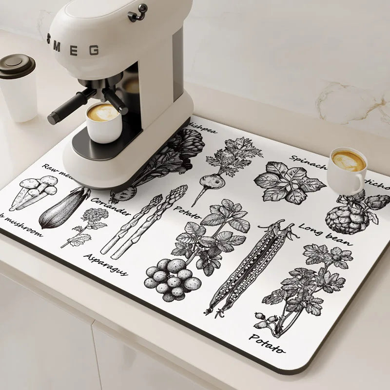 ESTERILLA DISEÑO ABSORBENTE PARA MÁQUINA DE CAFÉ