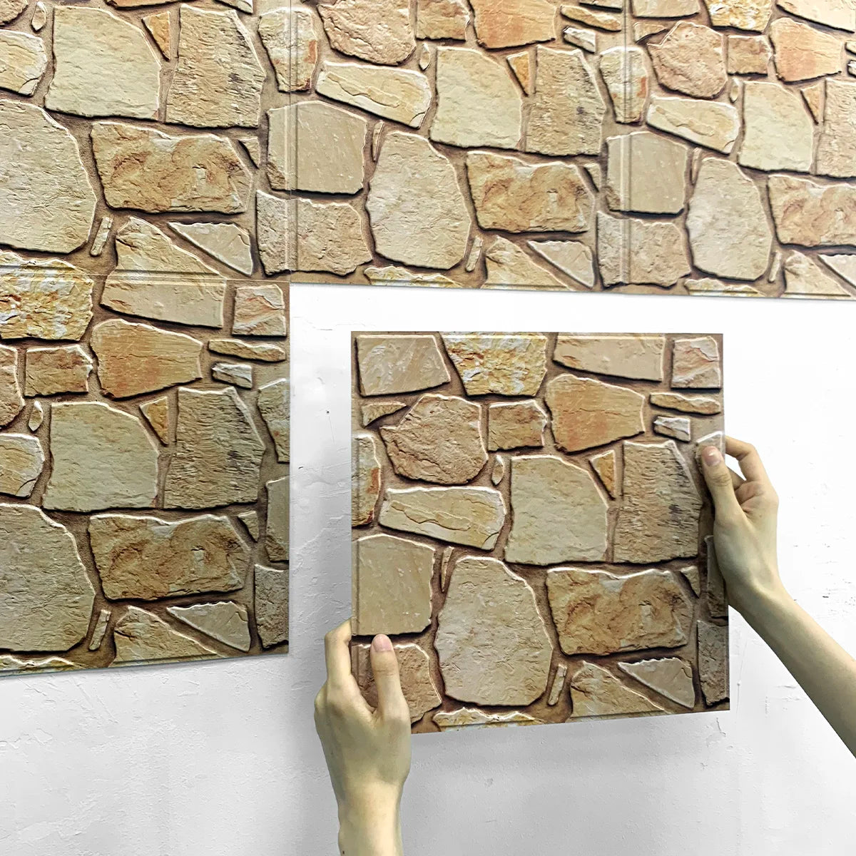 VINILO DE PARED 3D EFECTO PIEDRA