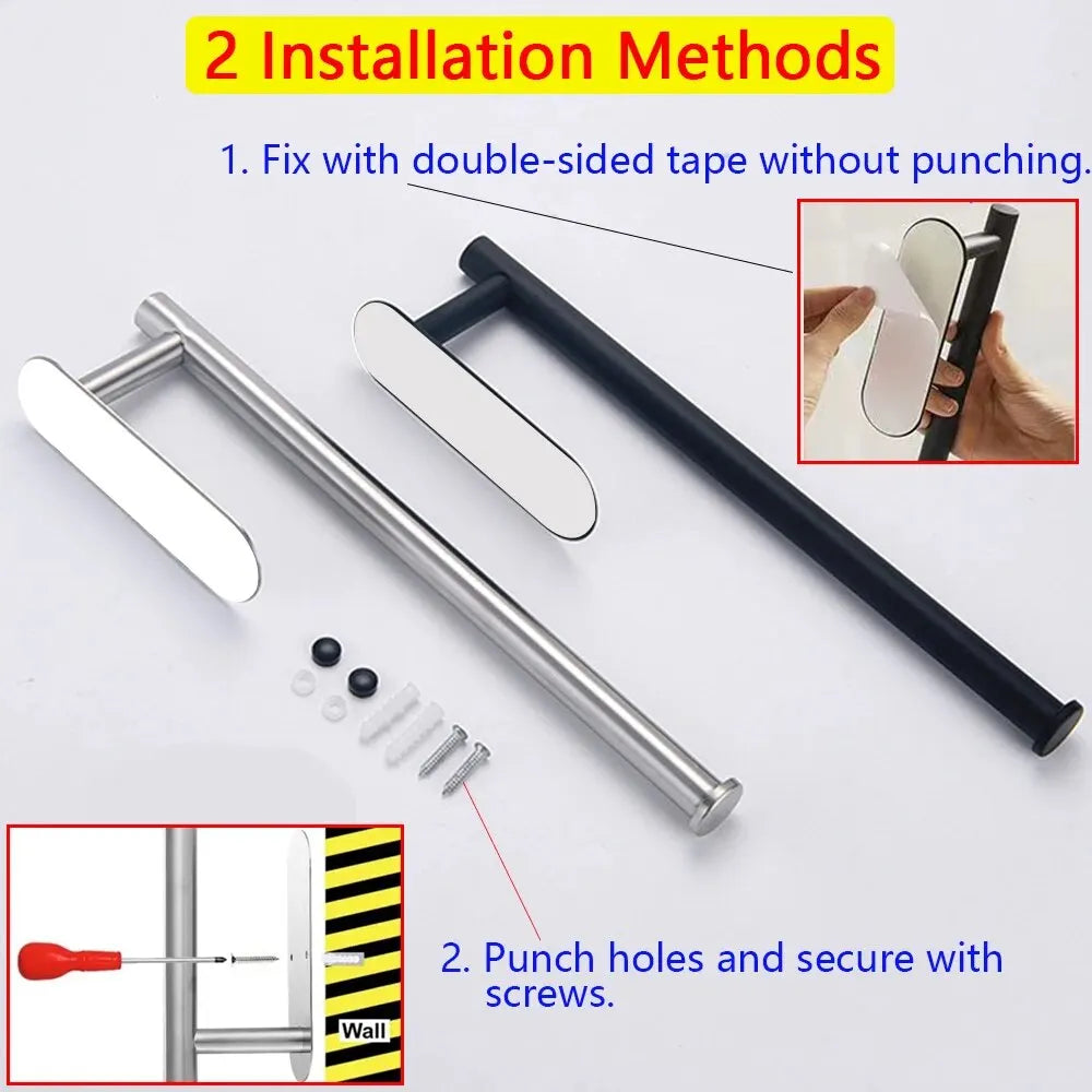 ADHESIVE KITCHEN PAPER ROLL HANGER