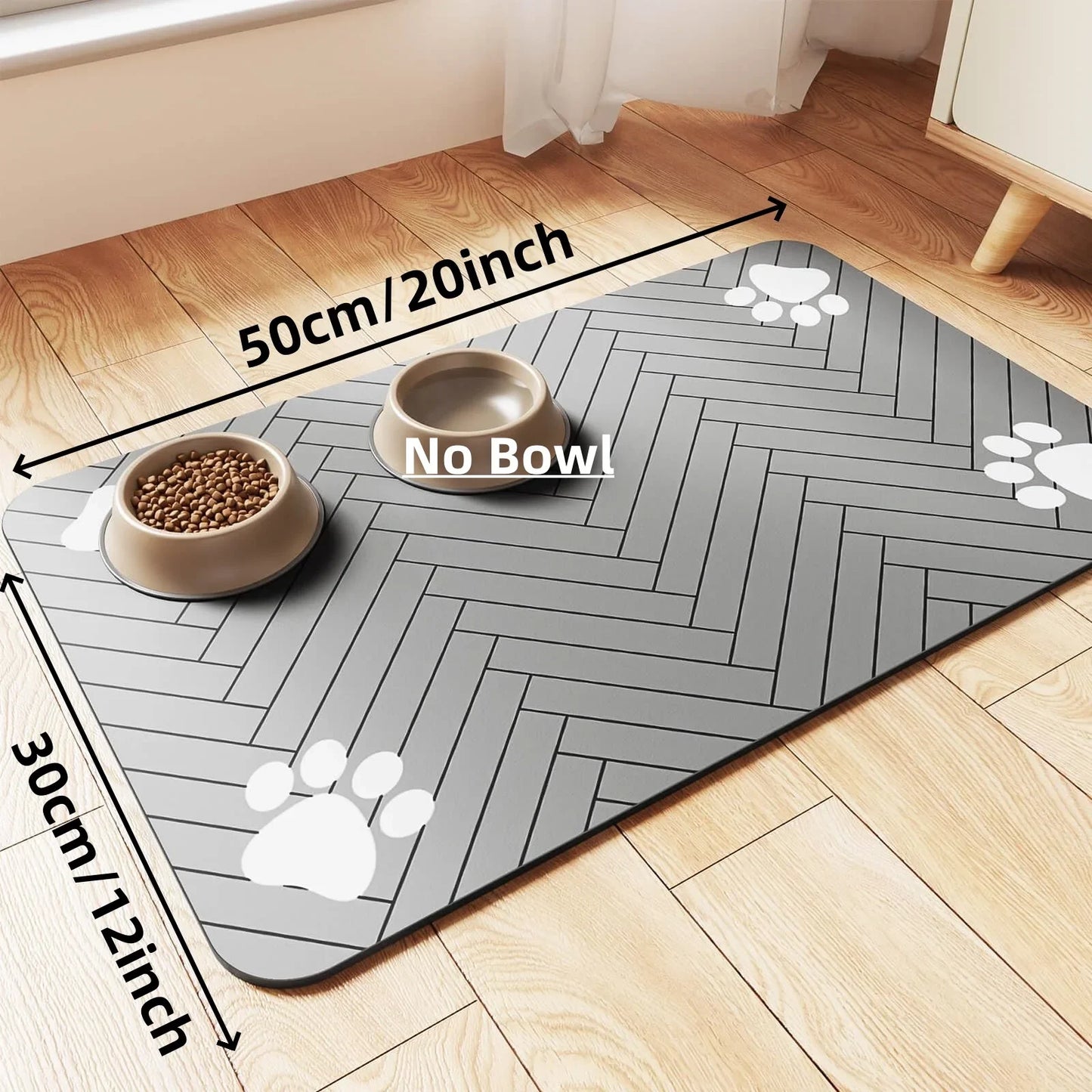 TAPETE ABSORBENTE PARA COMIDA DE MASCOTAS