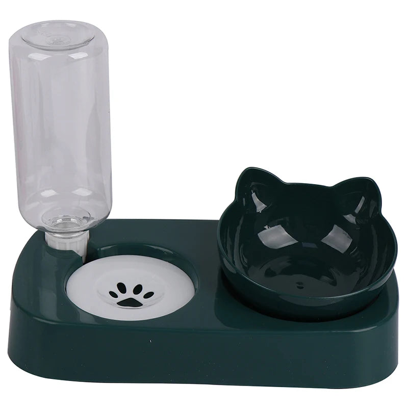Tilted bowl for dogs and cats