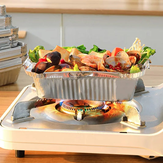 DISPOSABLE ALUMINUM TRAYS