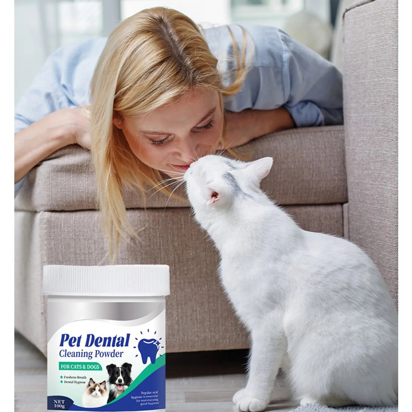 POLVO DE LIMPIEZA DE DIENTES PARA MASCOTAS