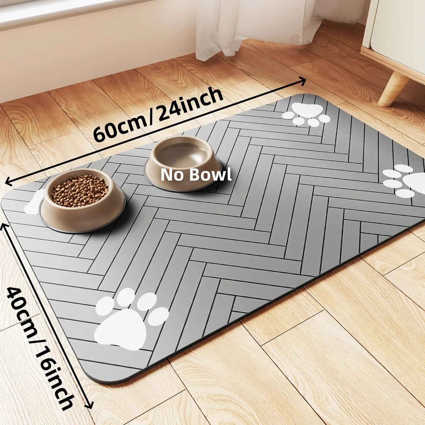 TAPETE ABSORBENTE PARA COMIDA DE MASCOTAS