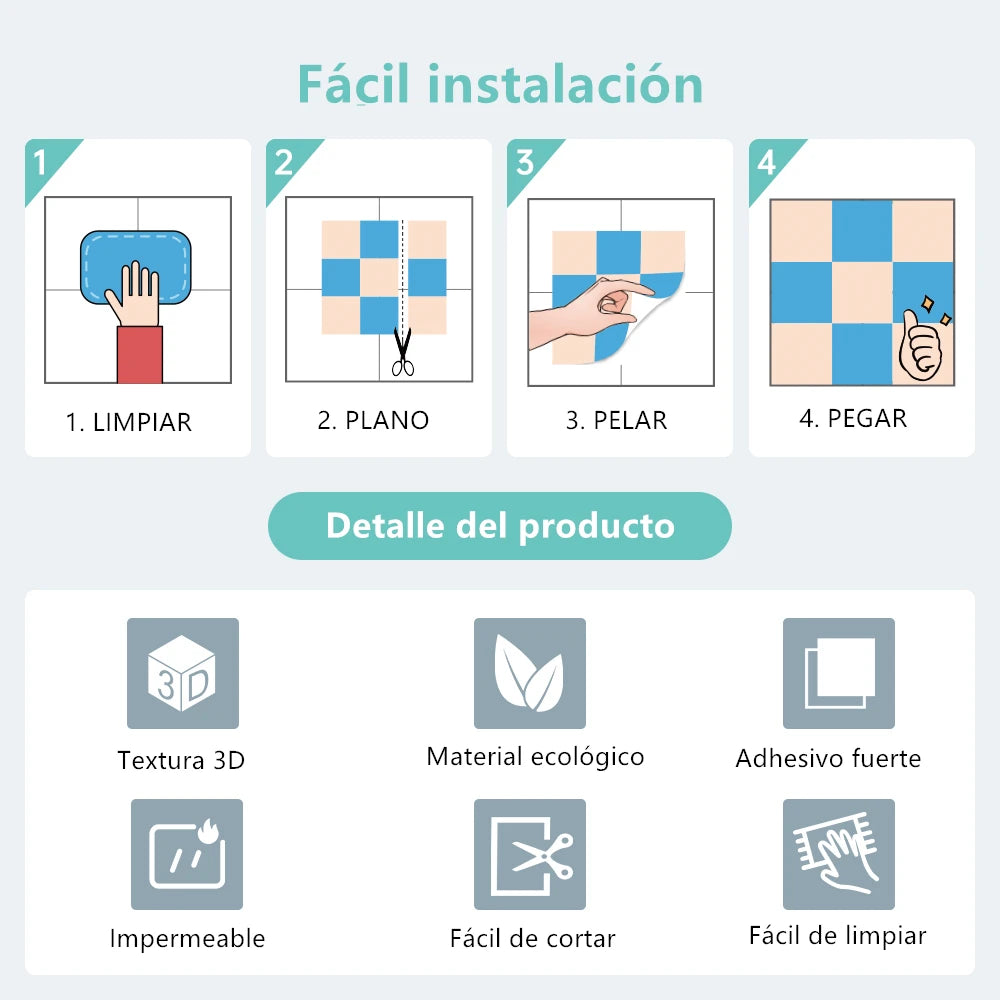 VINILO DE PARED 3D EFECTO PIEDRA