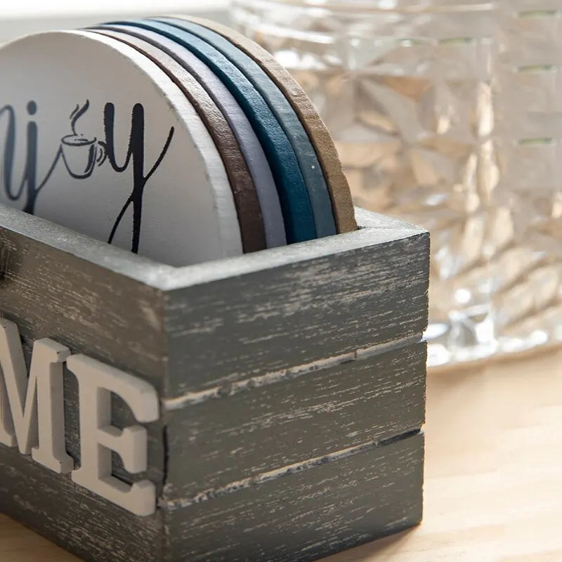 POSAVASOS CON CAJA HOME