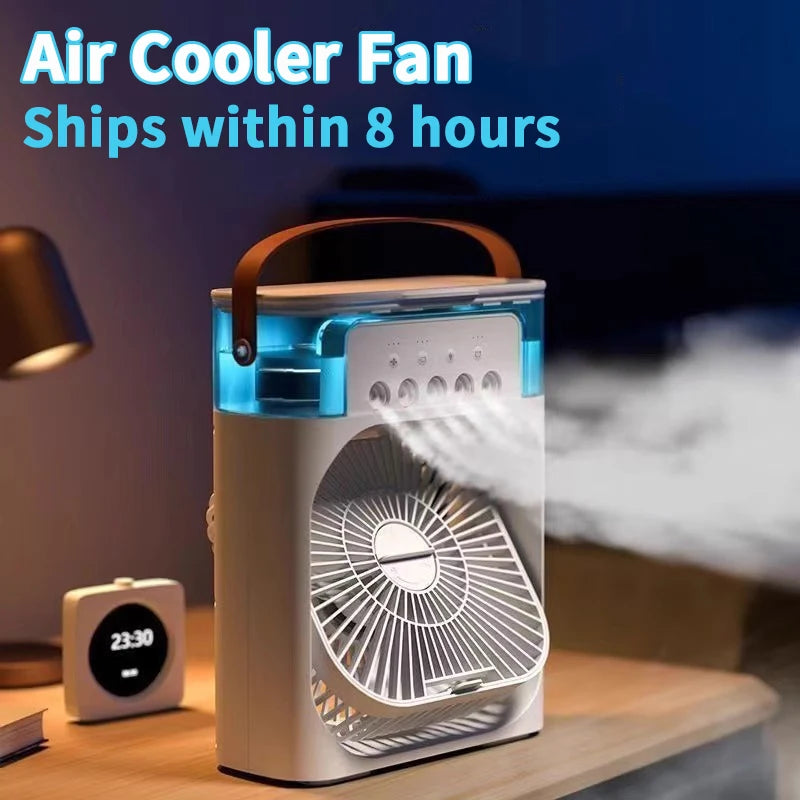 MINI AIRE ACONDICIONADO VENTILADOR DE HIELO 3 EN 1