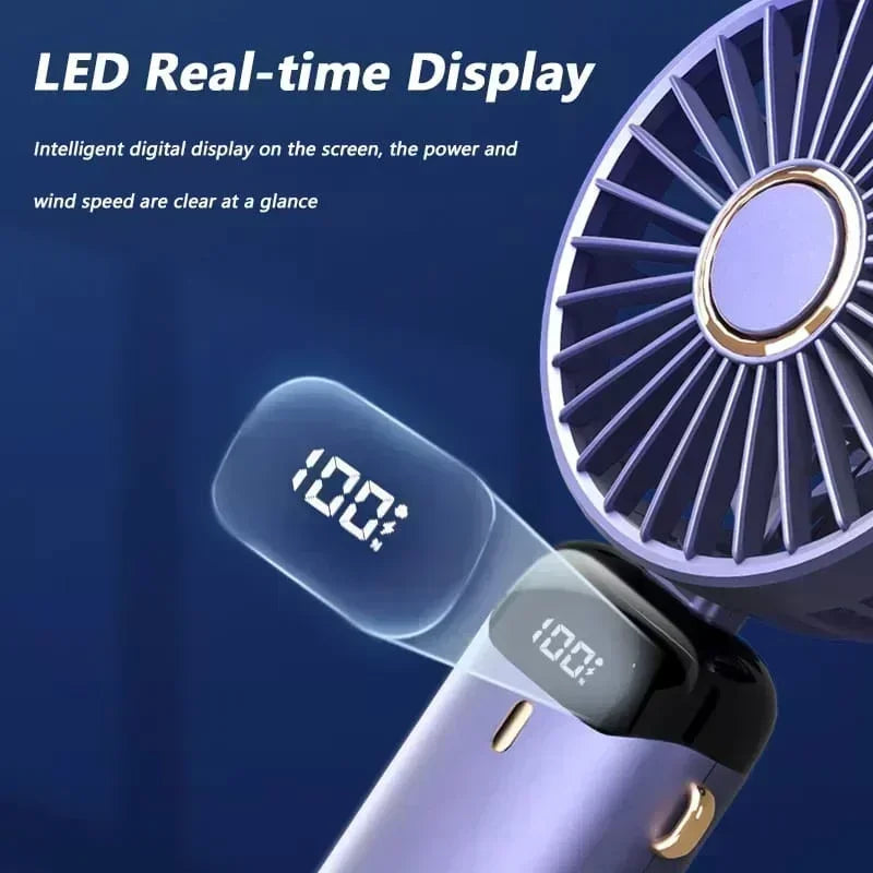 MINI VENTILADOR DE MANO RECARGABLE CON DIFUSOR DE AROMA