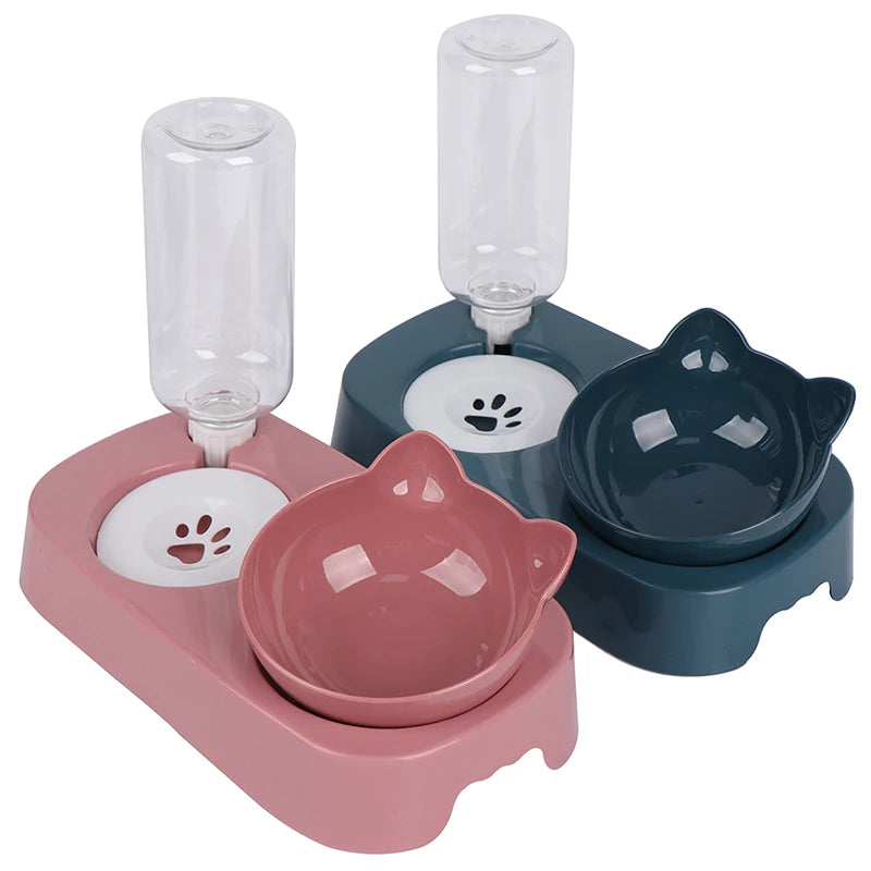 Tilted bowl for dogs and cats