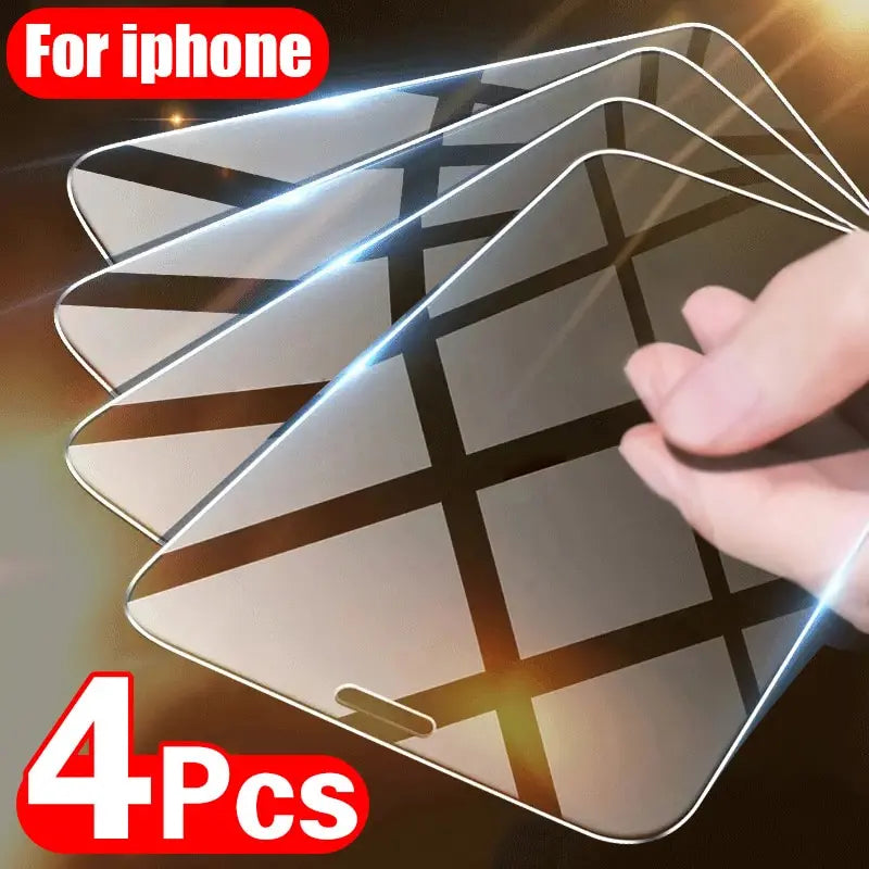 4PCS TEMPERED GLASS SCREEN PROTECTOR