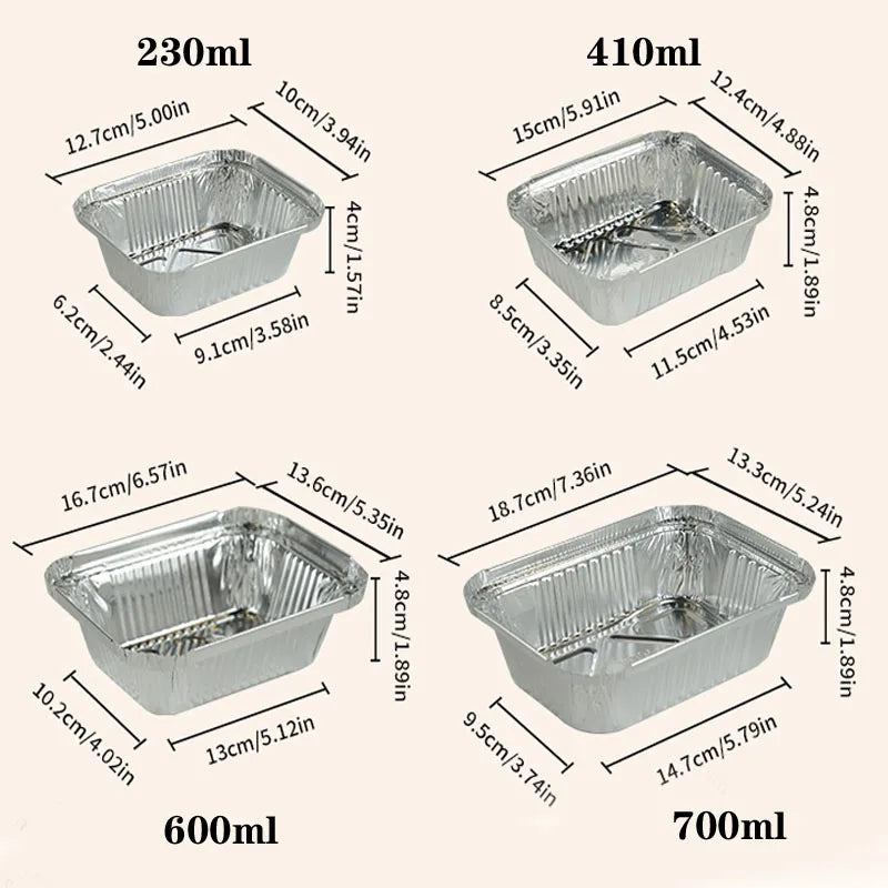 BANDEJAS DE ALUMINIO DESECHABLES