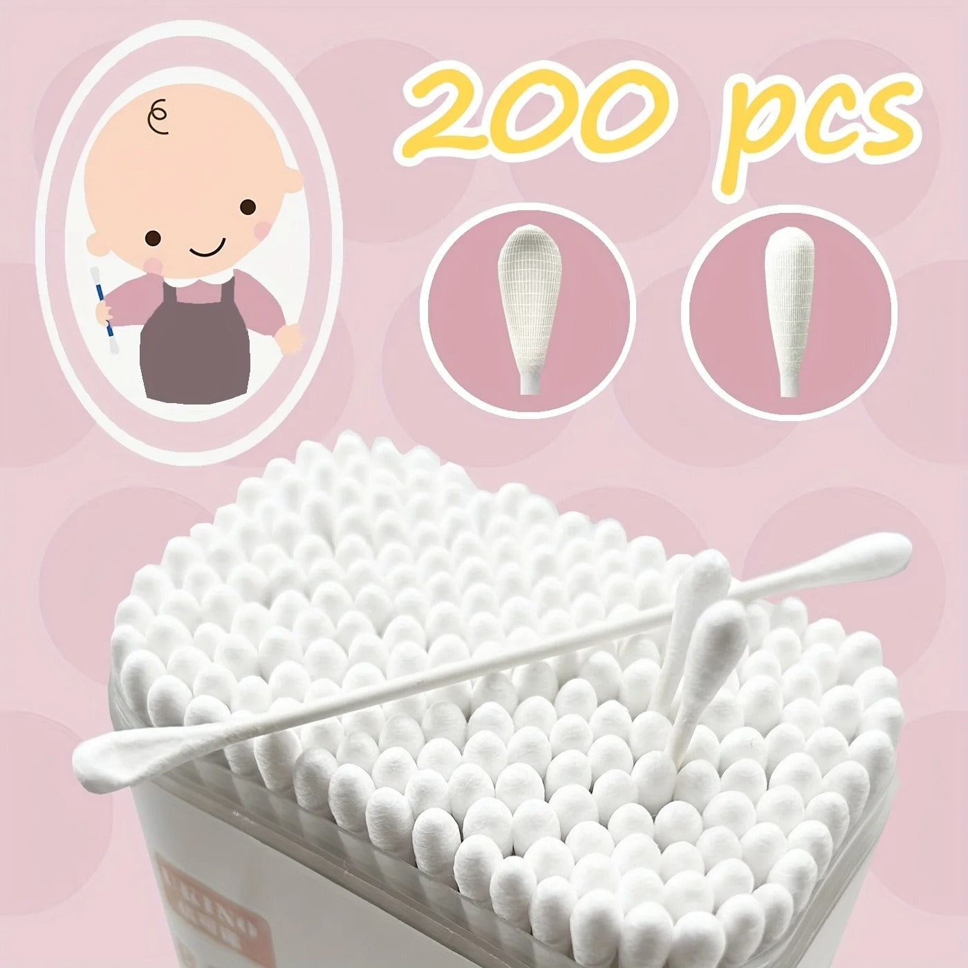 200 sterile baby swabs