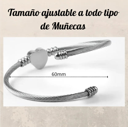 BRAZALETE MAMÁ CON CORAZÓN