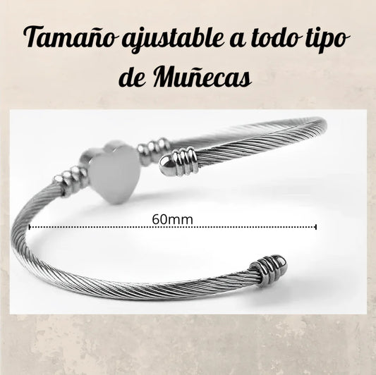 BRAZALETE MAMÁ CON CORAZÓN