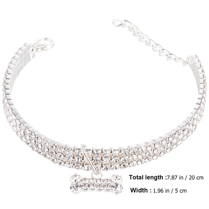 RHINESTONE PET COLAR CHAIN