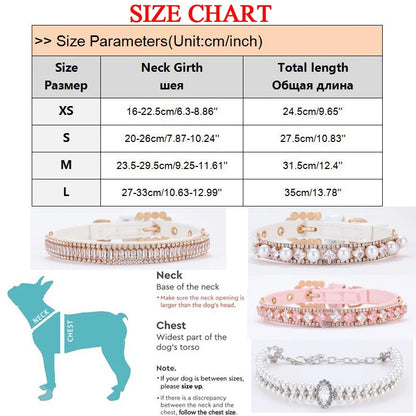 LUXURY RHINESTONE PUPPY COLLAR