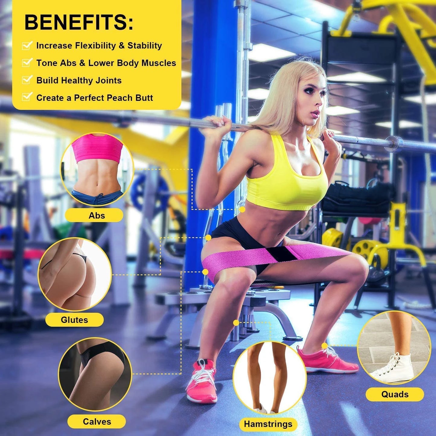 ELASTIC RUBBER RESISTANCE BANDS