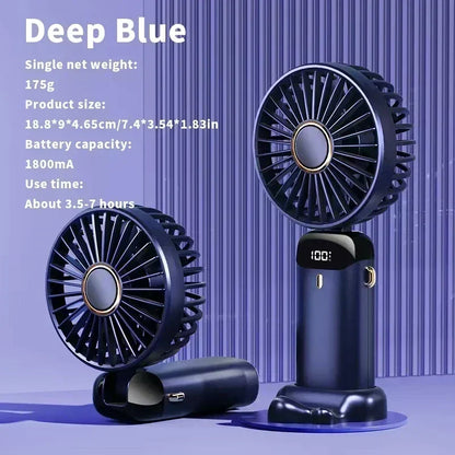 MINI VENTILADOR DE MANO RECARGABLE CON DIFUSOR DE AROMA