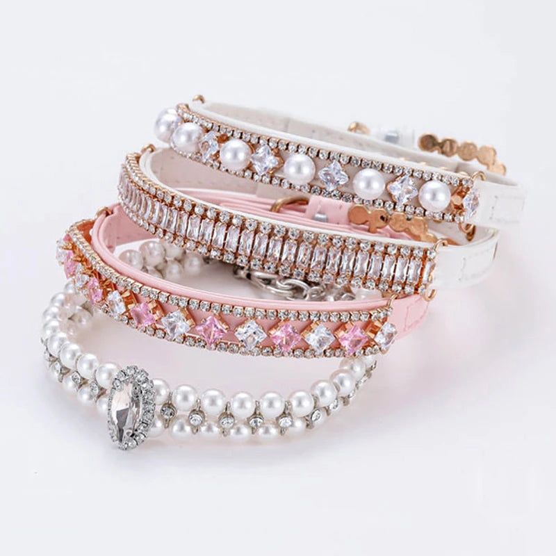 LUXURY RHINESTONE PUPPY COLLAR
