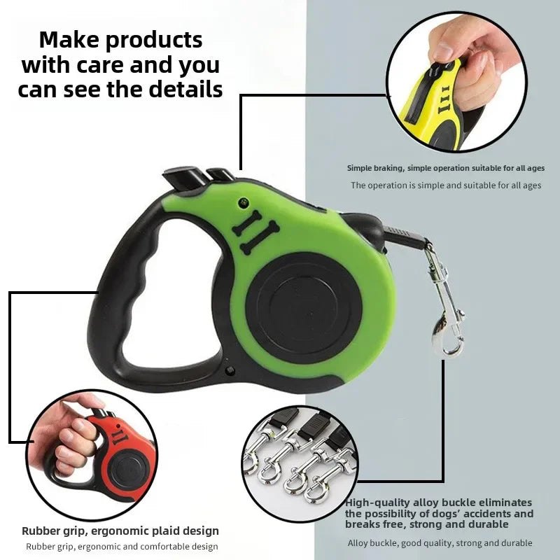 3m & 5m AUTOMATIC RETRACTABLE DOG LEASH