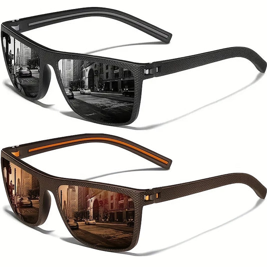 SQUARE POLARIZED SUNGLASSES FOR MEN