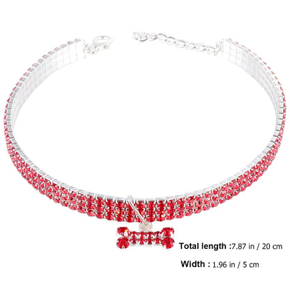 RHINESTONE PET COLAR CHAIN