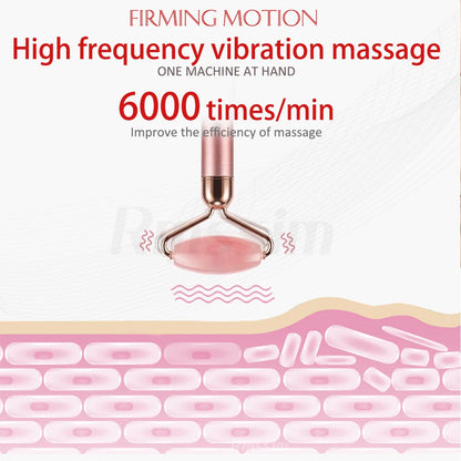 ELECTRIC VIBRATING JADE ROLLER MASSAGER