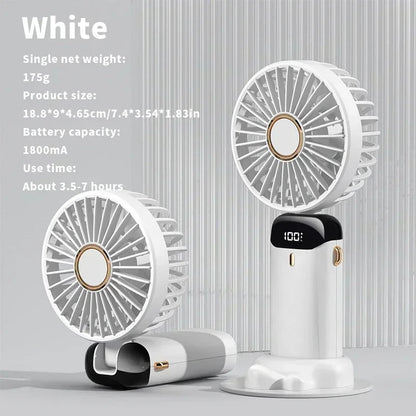 MINI VENTILADOR DE MANO RECARGABLE CON DIFUSOR DE AROMA