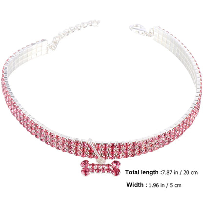 RHINESTONE PET COLAR CHAIN
