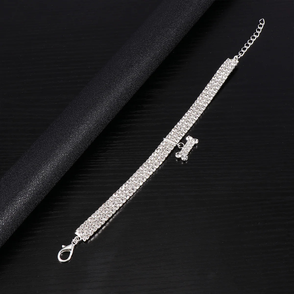 RHINESTONE PET COLAR CHAIN