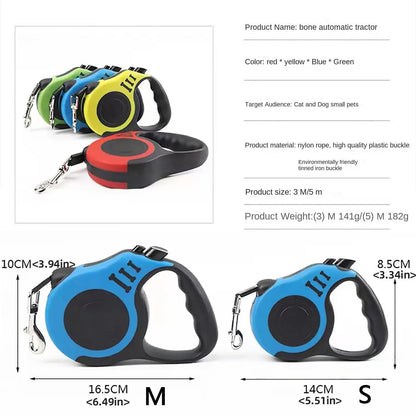 3m & 5m AUTOMATIC RETRACTABLE DOG LEASH