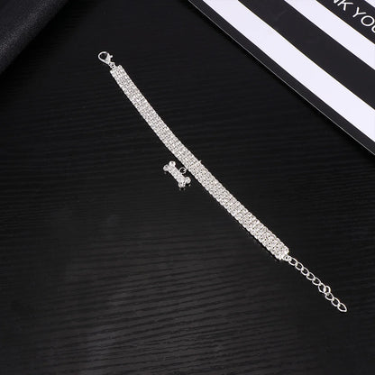 RHINESTONE PET COLAR CHAIN