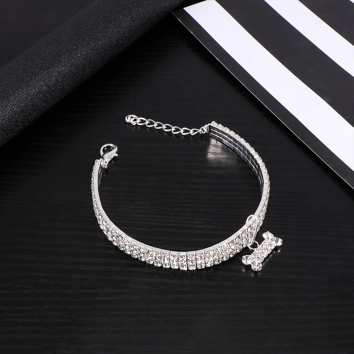 RHINESTONE PET COLAR CHAIN