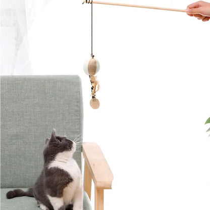 JUGUETES DE PLUMAS PARA GATOS