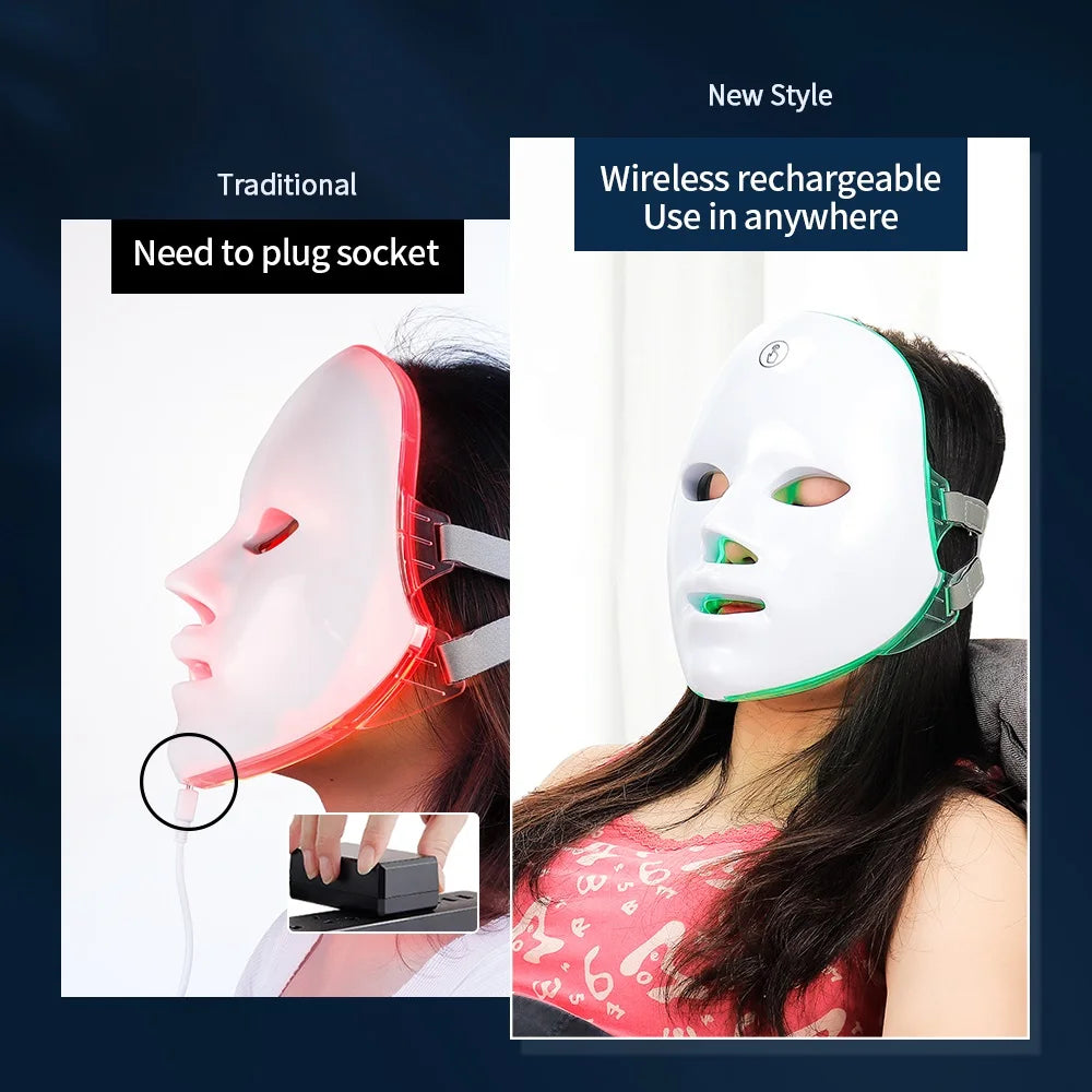 RECHARGABLE FACIAL BEAUTY LED MASK