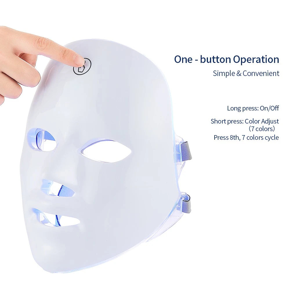 RECHARGABLE FACIAL BEAUTY LED MASK