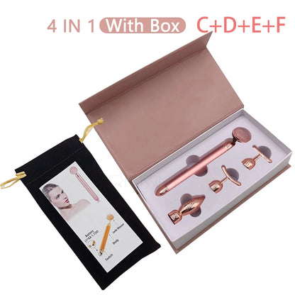 ELECTRIC VIBRATING JADE ROLLER MASSAGER