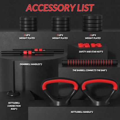 60LB ADJUSTABLE DUMBBEL SET
