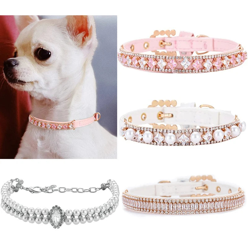LUXURY RHINESTONE PUPPY COLLAR